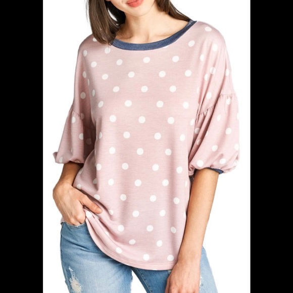 POLKA DOT SHIRT - Picture 1 of 3